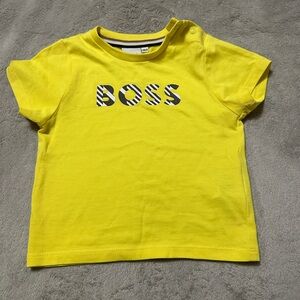Boss Yellow Short Sleeve Tees Vibrant Casual Style new